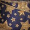 The Ribbon People Navy Blue and Gold Star Print Wired Craft Ribbon 5" x 20 Yards